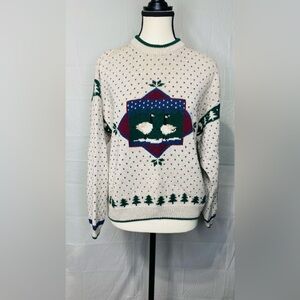 VINTAGE WOOLRICH GEESE KNIT CREWNECK SWEATER